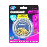 Zenith 5kg Brass Plated SureHook 17 Piece Picture Hanging Kit