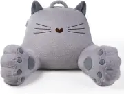 Blissful Diary Kitty Reading Pillow for Kids/Teens/Adults, Back Rest Pillow for
