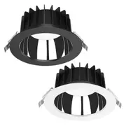 150-165mm Expo LED Downlight 25w Black, White CCT CRI 90+ 2160X, 2071X Domus Lighting