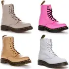 Dr Martens 1460 Pascal 8 Eye Classical Ankle Boots Leather In Tan UK 3 - 8