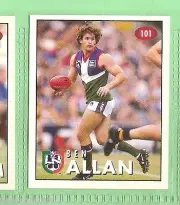 1996 AFL SELECT STICKER #101 BEN ALLAN, FREMANTLE DOCKERS