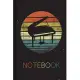 Notebook: Pianist Pianist Retro Sunset Piano Keyboard Player Teacher Blank Lined Notebook for Music Lover Great Idea for Women M