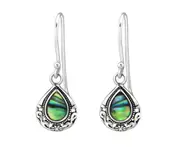 Sterling Silver Filigree Teardrop Earrings