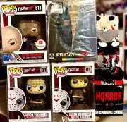 FRIDAY THE 13TH Collectors Set 3 JASON VOORHEES Funko Pops SEALED ARROW 4k READ