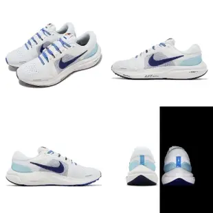 【NIKE 耐吉】慢跑鞋 Air Zoom Vomero 16 PRM 白 藍 男鞋 反光 緩震 路跑 運動鞋(FJ0330-100)