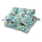 Greendale Home Fashions Seat Cushion Outdoor Polyester Square Paisley Set of 2
