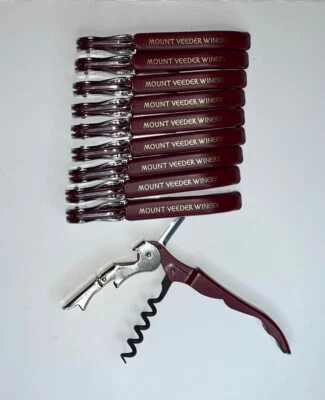 10X BURGUNDY WAITER CORKSCREW WINE BOTTLE OPENER DOUBLE HINGED Mount Veeder