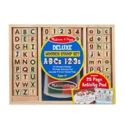 Deluxe Wooden Stamp Set - ABC and 123