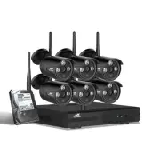 Wireless CCTV Security System 8CH NVR 3MP 6 Cameras 1TB Home Security Cam -6B-T