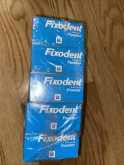 Fixodent Denture Adhesive Extra Hold Powder, 2.7 Ounce (Pack of 4) + 1 exp 2027
