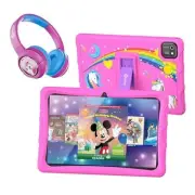 10" Kids Tablet with Headphones Bundle - K103 10 Inch Tablet & Headphone Pink
