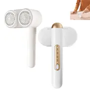 Rechargeable Lint Remover Fabric Shaver Double-Head Sweater Defuzzer with 3-Speeds