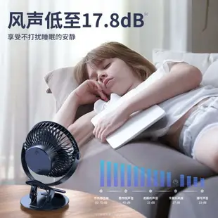 3c周邊~卡斐樂小風扇超長續航夾式可充電學生宿舍超靜音電風扇USB迷你「夏日必備」 全館免運