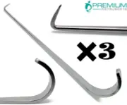 3× New Jackson Trachea Tenculum Hook 6" Surgical Medical ENT Instruments