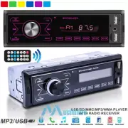 1 DIN Car Player Stereo Radio RDS AM FM Bluetooth Touch Screen AUX USB TF+Remote