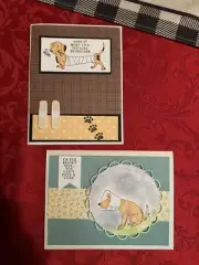 Set Of 2 Handmade Greeting Cards-Get Well