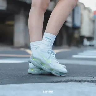 NIKE AIR MAX SCORPION FLYKNIT 淺藍 螢光綠 仙女鞋 針織 氣墊 厚底【DJ4702-400