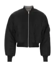 Long-sleeved zipper jacket S Black