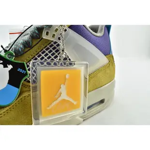 正品代購🌹現貨免運費Air Jordan 4 AJ4 喬丹4代籃球鞋/聯名 黃紫 沙漠