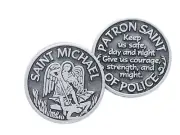 Pocket Token - St Michael - Great Personalised Gift - Send Some Good Luck