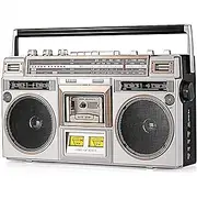 80s Retro Street Bluetooth Boombox, Retro Bluetooth Boombox Cassette Player with AM/FM Radio and Bass Boost, Built-in Speaker,3.5mm Headphone Jack,Support SD/USB Input