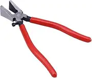 KICHOUSE Flat Nose Glass Trimming Pliers Glass Work Pliers Cutting Panes and Key Installation Red