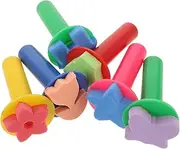 1set Sponge Painting Tools Easy to Clean Reusable Sponges for Fun Art Projects Creative Dot Painting Tools for Boys for Early Learning and Imaginative Play Random Color 6pcs