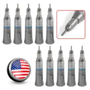 10Pcs Pieza de mano dental de baja velocidad tipo E Straight nosecone 1:1 SEASKY