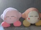 Kirby 13.8” Wool Sleepy Waddle Dee And Kirby Plush Round1 Bundle