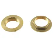 2 Tuercas De Seguridad De Laton De 1/2" Npt Hembra, Junta De Tuerca De Segur -