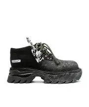Off-White Chunky-Sole Lace-Up Sneakers 40,41 Black