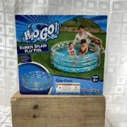 Inflatable Rainbow Splash Kids Play Pool 59" x 21" H2O Go! Bestway 118 Gallon