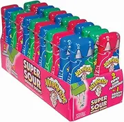 Warheads Blue Raspberry and Green Apple Flavours Super Sour Double Drops, 24 x 30 Milliliters