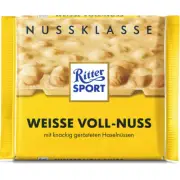 Knight Sports White Full Nut With Whole Hazelnuts And Crisps 100g