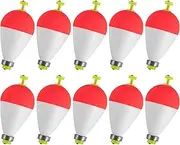 Trout Bobbers - 10X Oval Fishing Floats Ball | Outdoor Sports Accessories Weighted Water Cork Ball for Deep Water Saltwater Catfish River