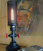 VENETO: Industrial Aged Iron Decorative Table Lamp Single Head