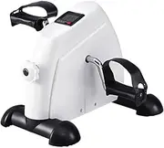Everfit Pedal Exerciser Mini Exercise Bike Cross Trainer Under Desk Bike White