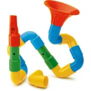 Quercetti Saxoflute Building Blocks 16 Pieces Build Your Own Instrument Set