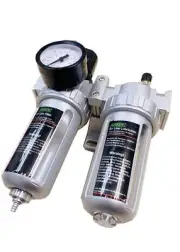 Dynamic Power 1/4" NPT Air Filter, Regulator & Lubricator (FRL) Combo - Water...