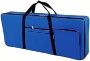 Electric Piano Case with Thick Quilted Interior Padded Waterproof 61-Key Keyboard Bag Blue Keyboard Cover