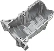X AUTOHAUX No.11200RMEA50 Engine Oil Pan Oil Pan Sump Transmission Oil Pan for Honda Fit L4 1.5L Hatchback 2007-2008 Aluminum Silver Tone