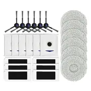 For T30 Pro Omni Robot Replacement Side Brush HEPA Filter Mop Pad Dust Bag Spare Parts Accessories,24PCS