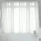 2 Sheer Voile Curtains 252 cm wide 160 cm Drop+ Hooks Pinch Pleat New