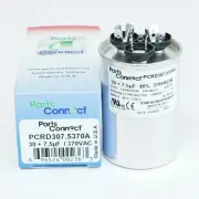 USA Run Capacitor 30 + 7.5 mfd (uf) 370 Volt Dual Round American Made