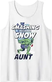 [Marvel] Hulk Smashing Through The Snow Aunt Portrait Tank Top