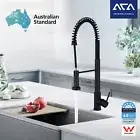 ACA Pull Out Kitchen Mixer Tap Swivel Laundry Sink Faucet Brass Black 3 Modes