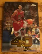 1997-98 Topps Chrome Topps 40 Scottie Pippen Card #T40-40