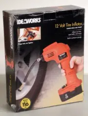 Ideaworks 12 Volt Tire Inflator NOS Air Compressor Car Tire Sports ball Pump