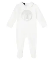 [Versace Kids] Versace Kids Baby Medusa cotton-blend onesie M 9 white