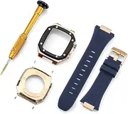 [BCMCBV] Latest Stainless Steel Modification kit Bezel for Apple Watch Band 7 44mm 41mm 45mm Noble Metal for iWatch Series 8 7 6 5 4 SE